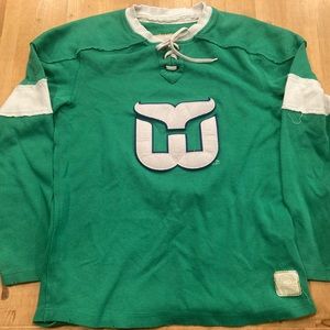 Authentic Retro Sport Hartford (New England) Whalers Hockey Sweater Large